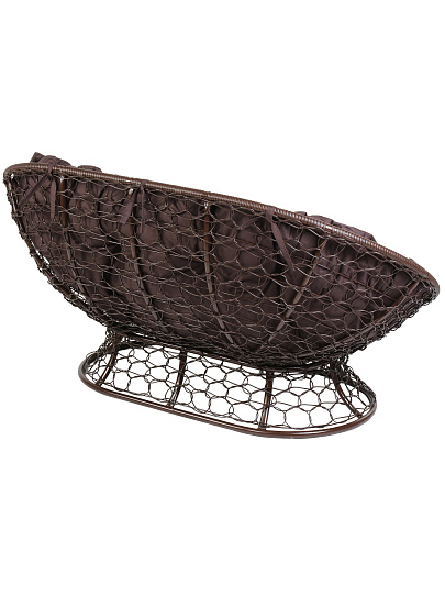 Диван ротанг, Мамасан, 86х165х90 см, коричневый, подушка, 250 кг, 12110205