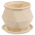Кашпо керамика, 16.5 см, 1 сорт, Кристалл №3