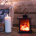 Камин декоративный 12х12х18.5 см, с эффектом живого огня, батарейки 3хAA(не в комплекте), Кантри, 511-031 - фото 3