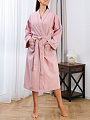 Халат унисекс, вафельный, 100% хлопок, розовый, универсальный, A160121 - фото 2