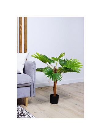 Дерево искусственное декоративное Пальма, в кашпо, 100 см, Y4-3403