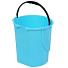 Контейнер для мусора пластик, 8 л, круглый, педаль, голубой, Dunya Plastik, 01061 - фото 5