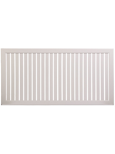 Экран для радиатора, МДФ, 1200х600 мм, прямоугольный, бежевый DE LUXE, реечный, Стильный Дом