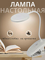 Светильник настольный 6 Вт, аккумуляторный, белый, Эра, NLED-513-6W-W, Б0057209, на прищепке