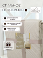 Покрывало евро, 200х220 см, 100% полиэстер, стеганое, Silvano, Модерн, молочное - фото 5