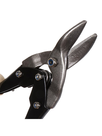 Ножницы по металлу 250 мм, прямой рез, двухкомпонентная ручка, толщина резки 1.5 мм, Волат, 18010-25