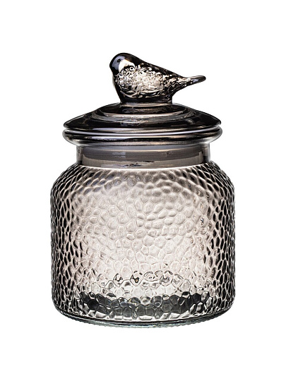 Банка для сыпучих продуктов, стекло, 0.65 л, с крышкой, Lefard, Garden Grey, 172-188