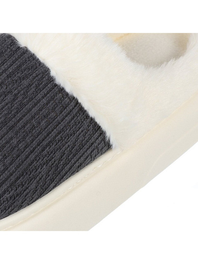 Тапки для женщин, синие, р. 38-39, закрытые, вязаные, A210052