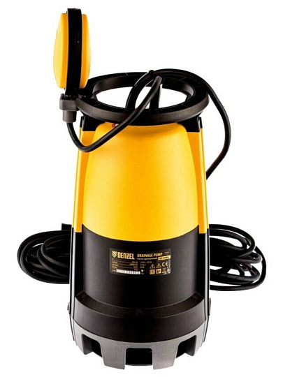 Насос дренажный, Denzel, 900 Вт, глубина погружения 7 м, максимальный напор 9 м, 18 м³/ч, DP-900S