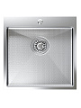 Мойка кухонная врезная, Mixline, Pro, нержавеющая сталь, 500х500х200 мм, 3 мм, выпуск 3 1/2&amp;quot;, с сифоном, Нано декор, сатин - фото 4