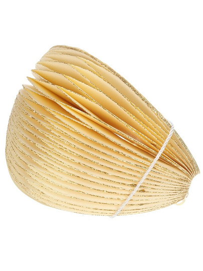 Елочное украшение Шар, бежевый с блеском, бумага, Y4-8531