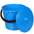 Ведро пластик, 10 л, с крышкой, синее, хозяйственное, Sparkplast, IS40018/2 - фото 2