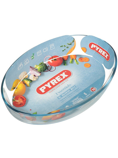 Форма для запекания стекло, 24х35х6 см, 3 л, овальная, Pyrex, Smart cooking, 346B000/5046/5646