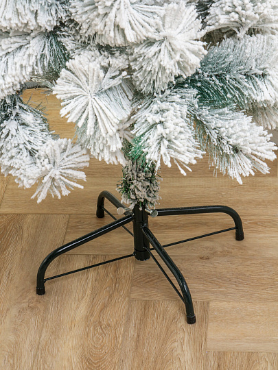 Елка новогодняя напольная, 180 см, Крымская, сосна, хвоя леска, заснеженная, Y4-8417