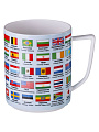 Кружка фарфор, 630 мл, ФЛАГИ СТРАН МИРА, Lefard, 85-919-1