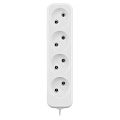 Удлинитель 4 гнезда, 10 м, без заземления, 10 А, 2300 Вт, белый, TDM Electric, Народный, SQ1303-1319 - фото 2