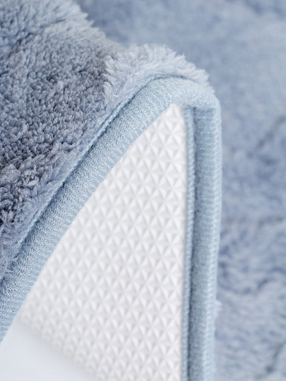 Набор ковриков для ванной и туалета, 3 шт, 0.5х0.8, 0.4х0.5 м, полиэстер, серый, Silvano, Вязание, Y4-11483