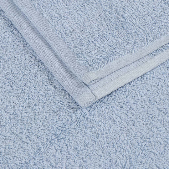 Полотенце банное 50х90 см, 100% хлопок, 600 г/м2, Бархатное, Bella Carine, голубое, Турция, FT-4-50-1898