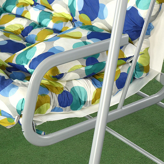 Качели садовые 2-местные, 204х121х144.5 см, 180 кг, Olsa, Бари, подушка, С821, металл