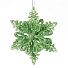 Елочное украшение Снежинка, зеленое, 11.5х11.5 см, SYYKLB-182279 - фото 2