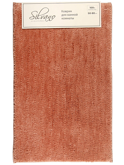 Коврик для ванной микрофибра, 0.5Х0.8 м, пудр, Silvano, Лиона