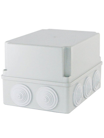 Коробка распаячная, открытая, 190х140х120 мм, TDM Electric, с крышкой, 10 гермовводов, IP55, SQ1401-1246