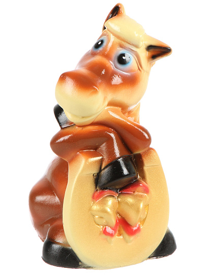 Копилка Конь с подковой, 15х20 см, гипс, 471