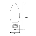 Лампа светодиодная Свеча 7Вт E27 3000K 172-265В Ergolux LED-C35-7W-E27-3K - фото 2