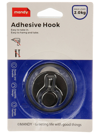 Крючок для ванной, матовое покрытие, чер, Y4-9921