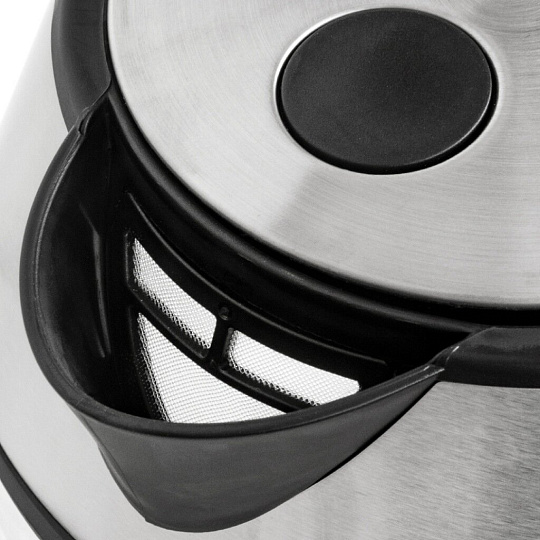 Чайник электрический JVC, JK-KE1707, черный, 1.7 л, 2200 Вт, скрытый нагревательный элемент, стекло