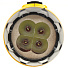 Фонарь ручной, встроенный аккумулятор, зарядка от сети 220 В, черно-желтый, 4+6 LED, SPE17194-4 - фото 3