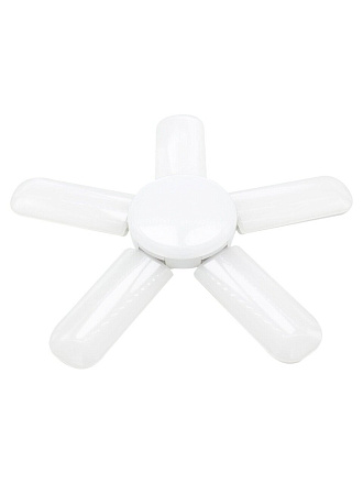 Лампа светодиодная E27, 90 Вт, 230 В, 6500 К, холодный белый свет, General Lighting Systems, раскладная 5 лопастей, GLDEN, 661614