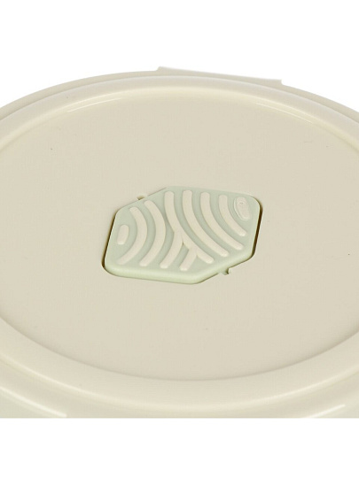 Контейнер пищевой пластик, 0.55 л, 13.7х13.7х6.9 см, светло-серый, круглый, Бытпласт, Phibo Eco Style, 433121830