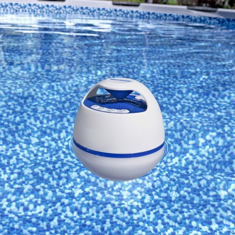 Музыкальная колонка для бассейна, плавающая, светодиодная, Bestway, Bluetooth, 58700