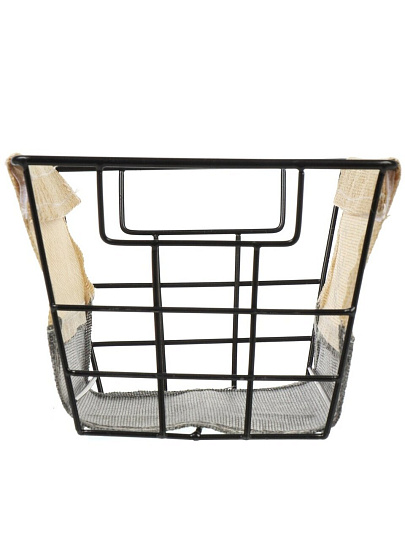 Корзина для хранения, 25х15х12 см, прямоугольная, серо-бежевая, A290099