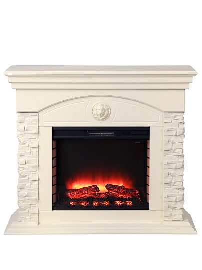 Электрокамин RealFlame, Lion, айвори, Rich-S 25.5, эксклюзив