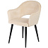 Кресло 560х590х820 мм, черный глянец, сиденье квадратное, микровелюр, на саморезах, AV 301-N04-08 - фото 2