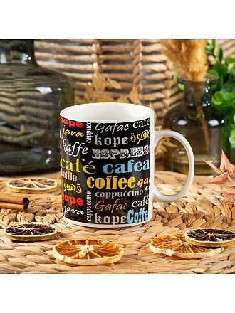 Кружка керамика, 340 мл, Y4-8047, в ассортименте