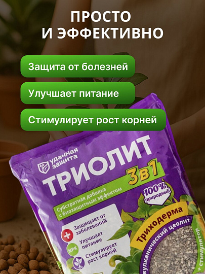Удобрение Триолит, 1 л, 1010 г, Удачная защита
