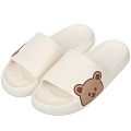 Тапки для женщин, белые, р. 36-37, открытые, Teddy, A210139