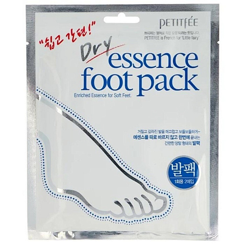 Маска для ног, Petitfee Dry Essence Foot Pack, смягчающая, носочки