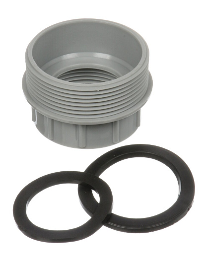 Переходник для сифона, полипропилен, 1"1/2х2" г-ш, Orio, Nordform, Д-4050