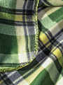 Плед 1.5-спальный, 130х170 см, флис, 100% полиэстер, Silvano, Клетка, зеленый, AI-0104003 - фото 11