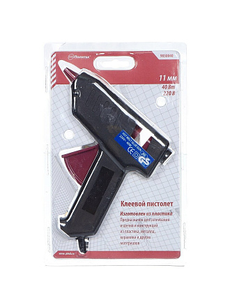 Электропистолет клеевой 11 мм, 40 Вт, 4.5 г/мин, Политех, 9050040