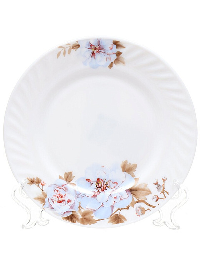 Тарелка десертная, стеклокерамика, 20 см, круглая, Орлеан, Daniks, BY23HP80