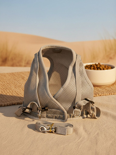 Поводок со шлейкой-жилеткой, размер XL, в ассортименте, Y4-11387