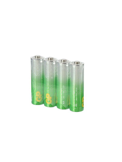 Батарейка GP, АА (LR6, 15A), Alkaline Super, алкалиновая, спайка, 4 шт, 1211