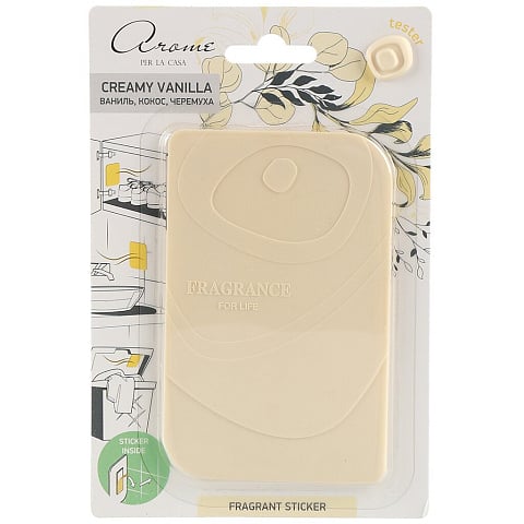 Ароматизатор для дома Fragrant Sticker Creamy vanilla, сухое распыление, А 6102