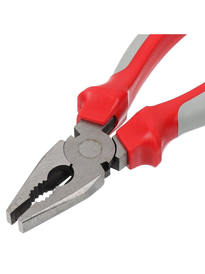 Пассатижи 180 мм, прямые, двухкомпонентный, углеродистая сталь, Bartex, Стандарт, 110022