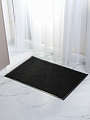 Коврик грязезащитный, 60х90 см, прямоугольный, полиэстер, ПВХ, ребристый, черный, Sunstep, 35-053